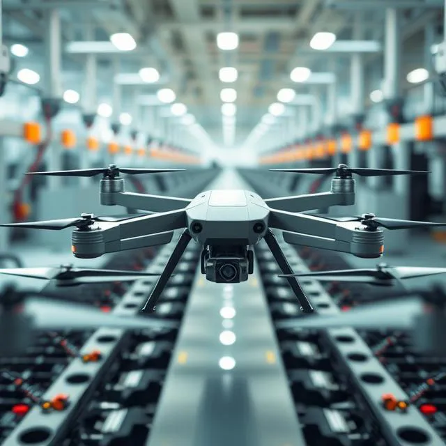 NDAA-compliant drone assembly line in U.S. manufacturing facility